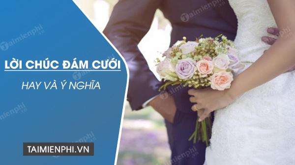 Lời Chúc đám Cưới Hay, Ngắn Gọn