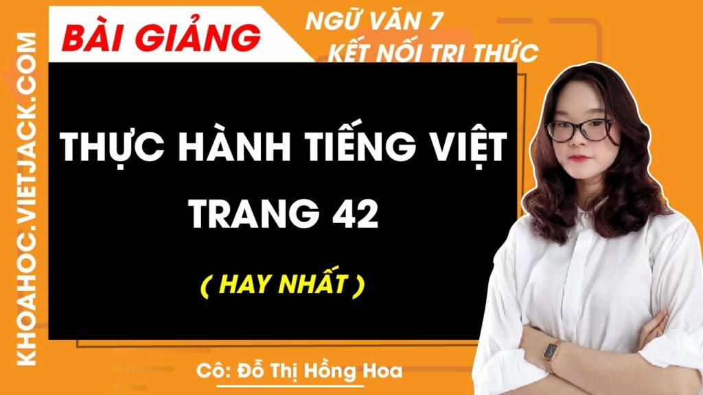 Thực Hành Tiếng Việt Lớp 7 Trang 42